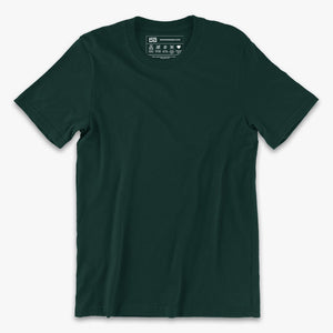 PLAIN GREEN ROUND NECK T-SHIRT