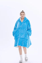 Load image into Gallery viewer, Blanket Hoodie (Blue)
