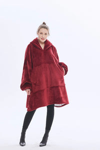 Blanket Hoodie (Maroon)